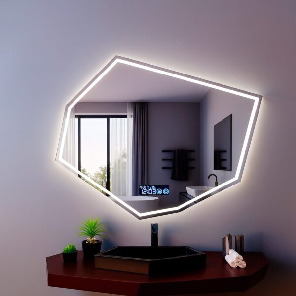 Зеркало с LED подсветкой 70х50см фигурное Honolulu