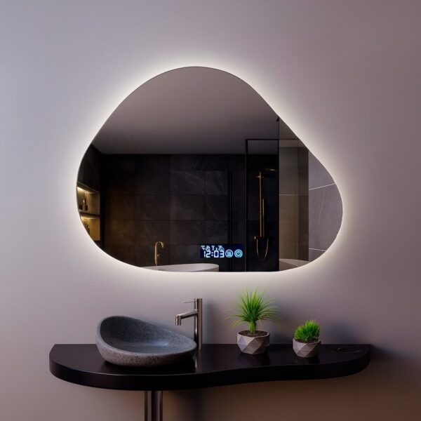 Зеркало с LED подсветкой 70х50см фигурное Lexington