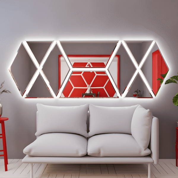 Дзеркало з LED підсвіткою 160х58см фігурне Stamford